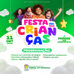 Pontal do Araguaia convida as famílias para a Festa do Dia das Crianças